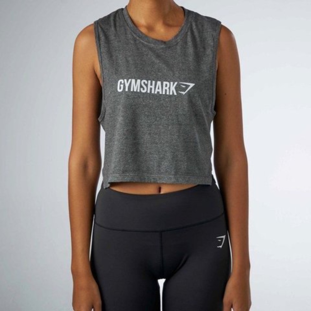GYMSHARK CROP MESH TANK - XS